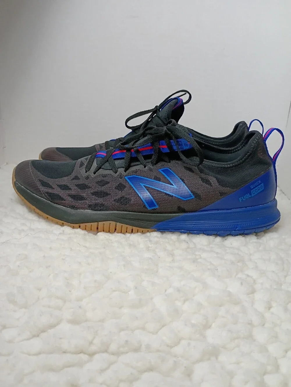 New Balance FuelCore Quick MXQIKBT3 Men's US 15 D Training Shoes Black Blue.